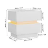 Nachttisch mit LED-Beleuchtung 46cm hoch mit 2 Produktbild-Vorschau 9