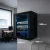 Extralink 19" 9U Armoire Rack Murale, 530 × 400 mm, Noire, Voir les images du produit 8