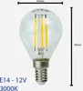 3x LED Lampe Filament 12V DC AC E14 1W warmweiß Produktbild-Vorschau 3