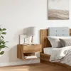 vidaXL Table de nuit murale Artisan-Chêne Voir les images du produit 3