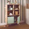 sweeek - Kinderbücherregal, 2 Türen und 4 Regale - Grün Produktbild-Vorschau 6