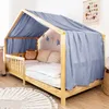 Dosel para cama casita 135x360 cm Azul sin aplicación Vista previa de la imagen del producto 1