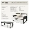 tectake Aluminium Gartenlounge-Set Captive Rope-Design Produktbild-Vorschau 5