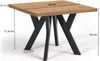 Quadratischer Ausziehbarer Esszimmertisch, NERO, Loft-Stil, Produktbild-Vorschau 1