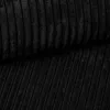 A close-up view of black corduroy fabric. Náhled obrázku produktu