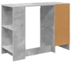 Bureau vidaXL, gris béton, 100 x 40 x 75 cm, fabriqué en Voir les images du produit 9