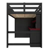 Flieks Etagenbett 140x200cm mit Schreibtisch und USB, Produktbild-Vorschau 6