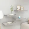 vidaXL Mensole sospese 4 pz. Grigio cemento 40x23x3,8 cm Anteprima dell’immagine prodotto 12