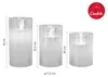 Candela Lights LED Kerzenglas 3er Set Gold Echtwachs inkl. Produktbild-Vorschau 4