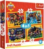 Puzzle - 4-in-1 (35, 48, 54, 70) - Feuerwehrmann im Einsatz Produktbild-Vorschau 1