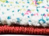 Tapis moderne à poils courts aspect toile multicolore Voir les images du produit 3