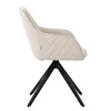 ML-Design 6x Esszimmerstuhl drehbar, Creme, aus Textil Produktbild-Vorschau 3