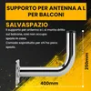 Extralink Supporto da balcone per antenna satellitare 400 Anteprima dell’immagine prodotto 4