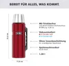 4003.248.120 Isolierflasche STAINLESS KING 1,2 Liter rot Vista previa de la imagen del producto 3
