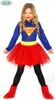 Superheldin Kostüm für Mädchen Super Hero rot blau Kleid, Produktbild-Vorschau 1