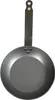 A black metal frying pan with a long handle is shown against a white background. Náhľad obrázku produktu