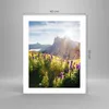 Poster - Poster ohne Rahmen - Berge Wiese Blumen - 40x50 cm Produktbild-Vorschau 4