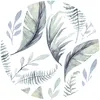 Sticker RUND Aquarell BLÄTTER Pflanzen Flora Natur Wanddeko Produktbild-Vorschau 7