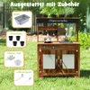 Cucina di fango COSTWAY, cucina per bambini con 2 pentole, Anteprima dell’immagine prodotto 6