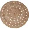 Okrągły dywanik boho 150 cm, ręcznie tkany z juty - Podgląd zdjęcia produktu 14