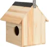 vidaXL Veveričí domček Jedľový masív 26x25x29 cm Náhľad obrázku produktu 4