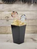 8 Popcorn-Boxen Schwarz Gold 12,5 x 7 cm - Einheitsgröße Produktbild-Vorschau 2