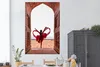 MuchoWow® Poster Taj Mahal - Tanzen - Frau - Rot 120x180 cm Produktbild-Vorschau 2