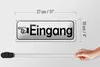 Blechschild Eingang links 27x10cm Pfeilwegweiser Dekoration Produktbild-Vorschau 5