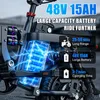 Bicicletta elettrica pieghevole GE5, pneumatici grassi Anteprima dell’immagine prodotto 12