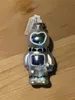 Christbaumschmuck Glas Astronaut 9cm weiß / blau Produktbild-Vorschau 2