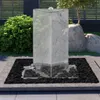vidaXL Gartenbrunnen mit Pumpe Edelstahl 76 cm Dreieckig Produktbild-Vorschau 2
