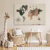 MuchoWow® Poster Weltkarte - Holzbrett - Windrose 120x80 cm Produktbild-Vorschau 7