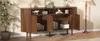Sideboard, 160x40x78.5, modern, 3 Wellentüren, offenes Produktbild-Vorschau 11