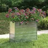 DELUKE® Hochbeet für Garten OSKAR Silber | 100x40x77cm | Produktbild-Vorschau 3