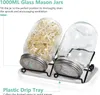 Sprossenglas Keimglas 2er Set, 2 x 1000ml Sprossenglas mit Produktbild-Vorschau 3