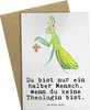 Mr. & Mrs. Panda Grußkarte Theologin Herz - Weiß - Produktbild-Vorschau 1
