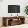 vidaXL TV skříňka s LED světly Smoked Oak 120x35x40 cm Náhled obrázku produktu 2