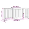 vidaXL Obloženie radiátora betónové šedé 205x21,5x83,5 cm Náhľad obrázku produktu 8