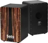 Sela SE089 Cajon Black Dark Nut mit Tasche mit Sitzpad Produktbild-Vorschau 2