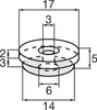 QuickClick Basis Silencer zum Anschrauben ø 14mm, Höhe 4 Produktbild-Vorschau 2