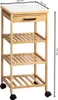 Küchenwagen aus Bambus KESPER, 34 x 34 x 73 cm Produktbild-Vorschau 6