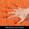 Badtapijt, antislip, zacht, oranje, 60x90 cm, microvezel Productafbeelding-voorbeeld 2