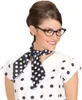 gepunktetes Halstuch Satin schwarz Produktbild-Vorschau 3