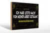 Holzschild Spruch 30x20cm von Arbeit geträumt schreibe Produktbild-Vorschau 1