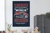 MuchoWow® Poster Motorrad - Retro - Briefe - Schwarz Produktbild-Vorschau 2