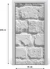 Tulup Türaufkleber 95x205 cm Dekorative Aufkleber Produktbild-Vorschau 3
