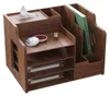 Organizator na biurko, drewniany, z orzecha, format A4, Podgląd zdjęcia produktu 1