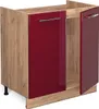 Spülenunterschrank Vicco Fame-Line Bordeaux Hochglanz 80 cm Produktbild-Vorschau 5