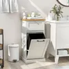 COSTWAY Mobile lavanderia con cesto portabiancheria, Anteprima dell’immagine prodotto 8
