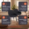 SalesFever Polsterstuhl 2er Set mit Armlehnen | Bezug Produktbild-Vorschau 2
